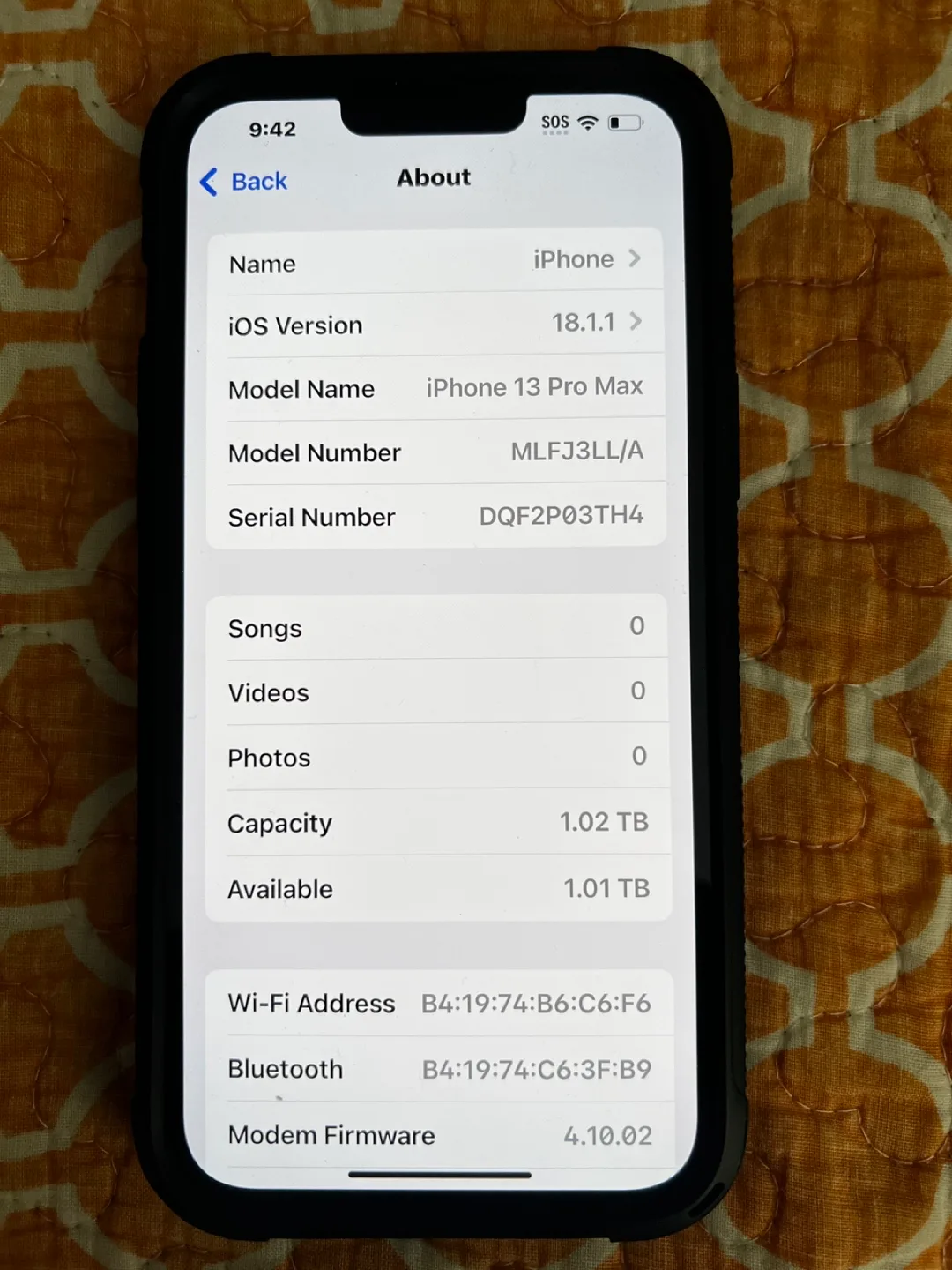 iPhone 13 Pro Max - 1.02TB Storage thumbnail