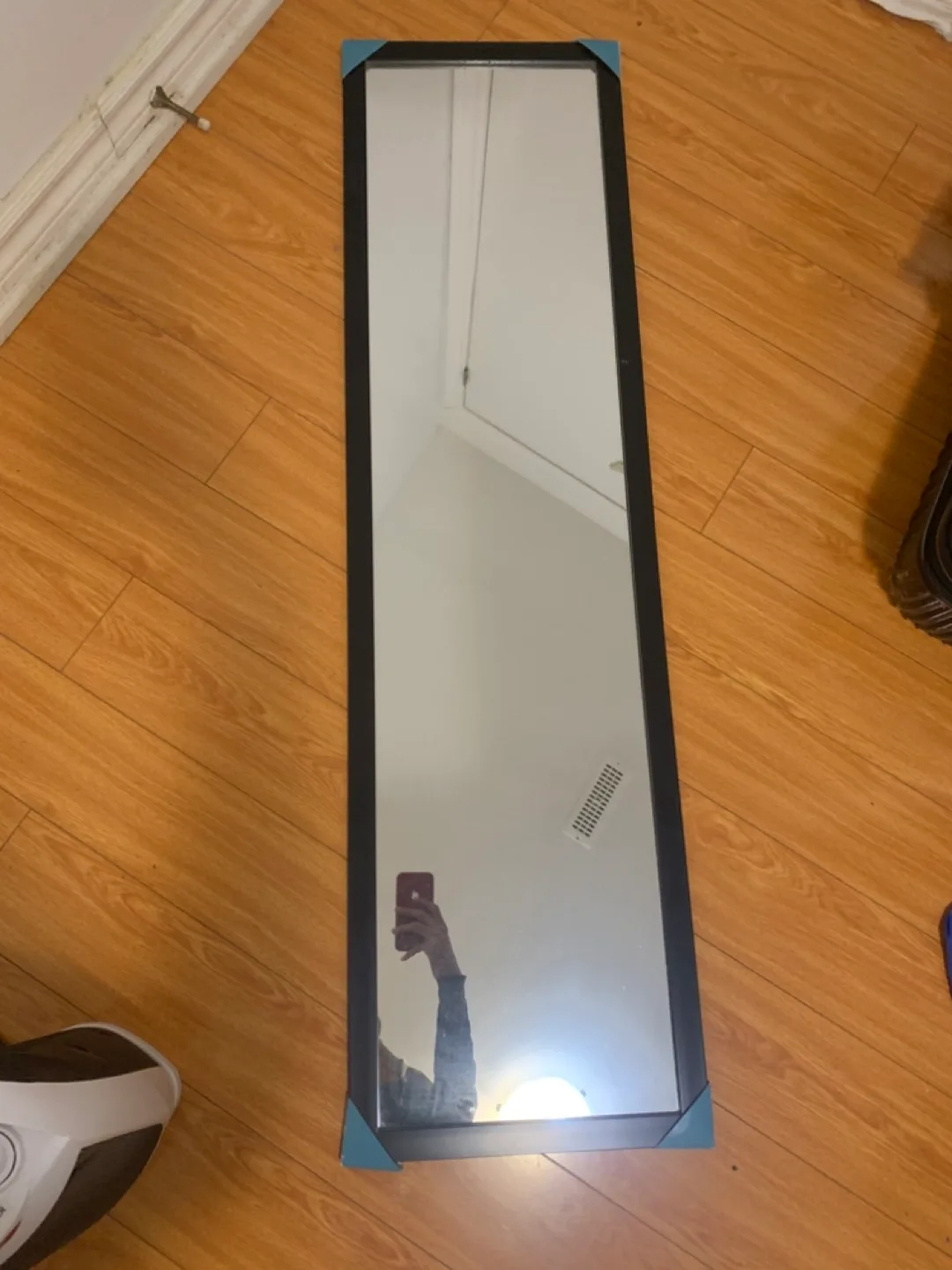 Full Length Black Framed Mirror thumbnail