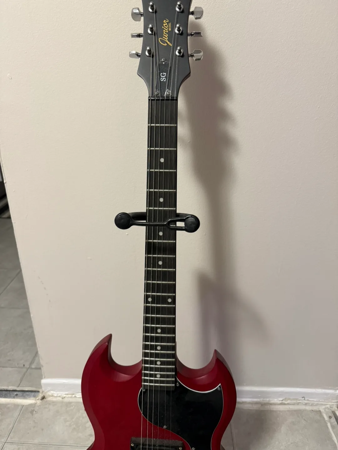 Epiphone SG Electric Guitar w/ electric tuner & stand image indicator(5)