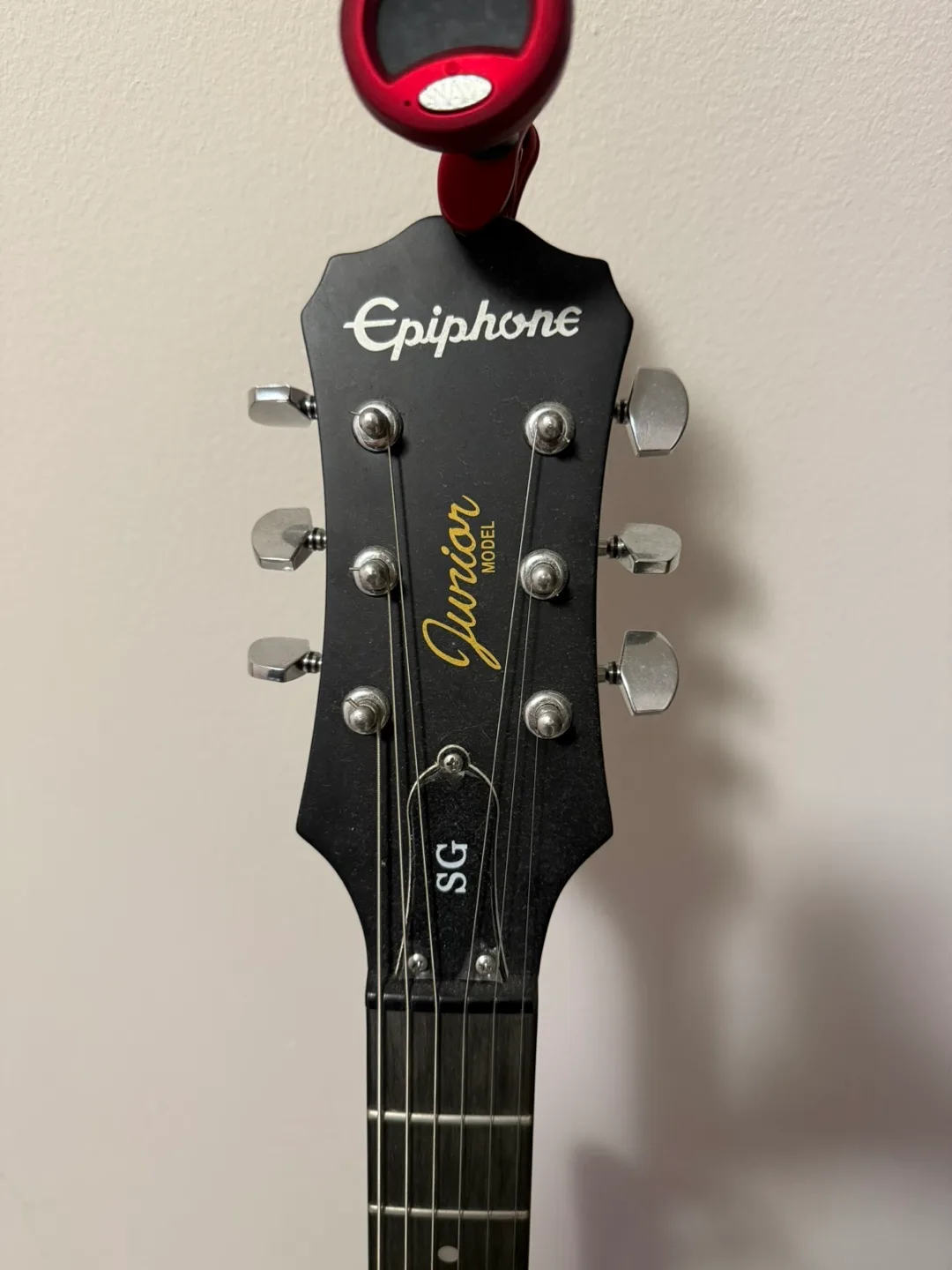 Epiphone SG Electric Guitar w/ electric tuner & stand image indicator(3)