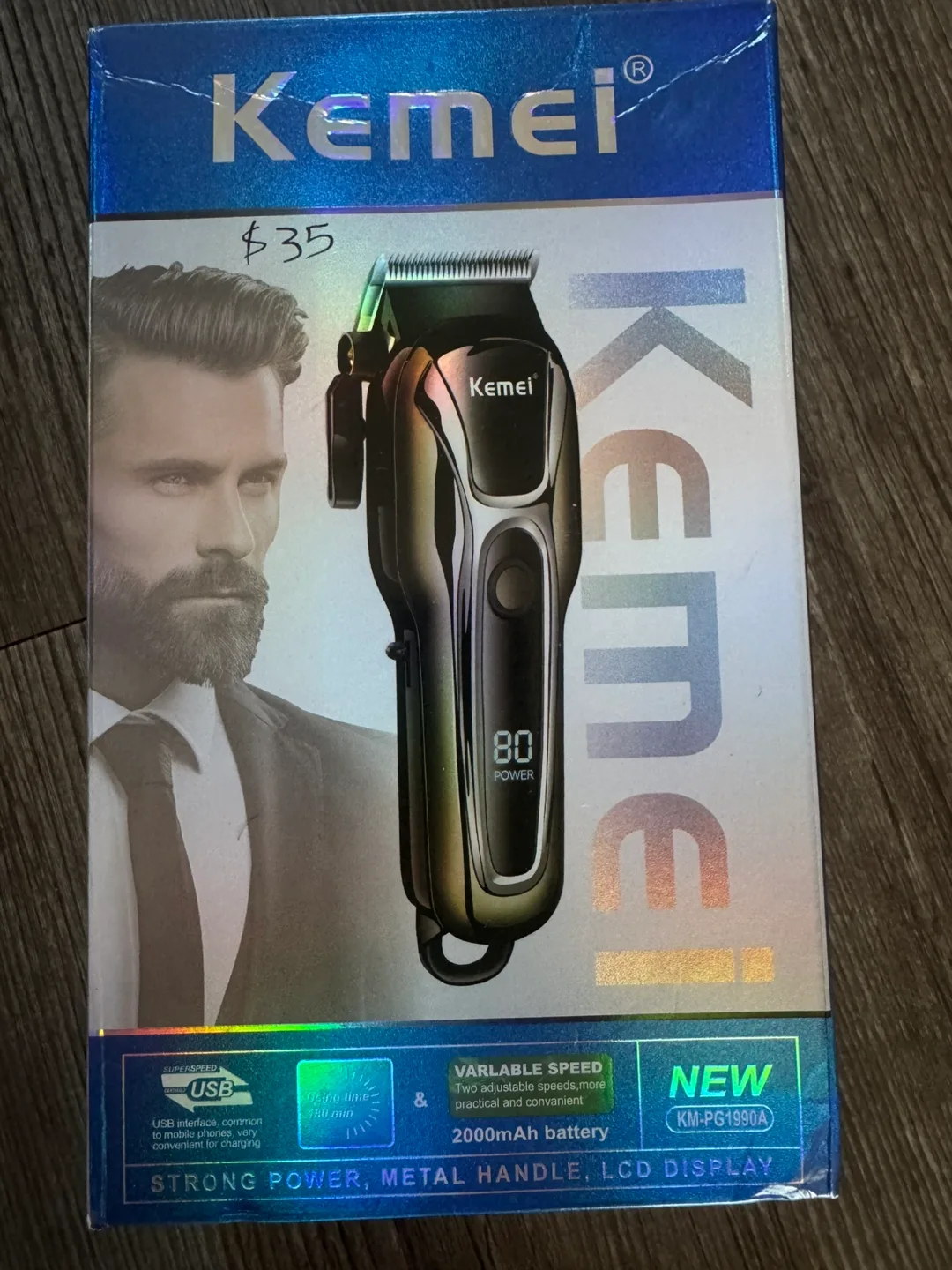 New Kemei KM-PG1990A Professional Hair Clipper image indicator(2)
