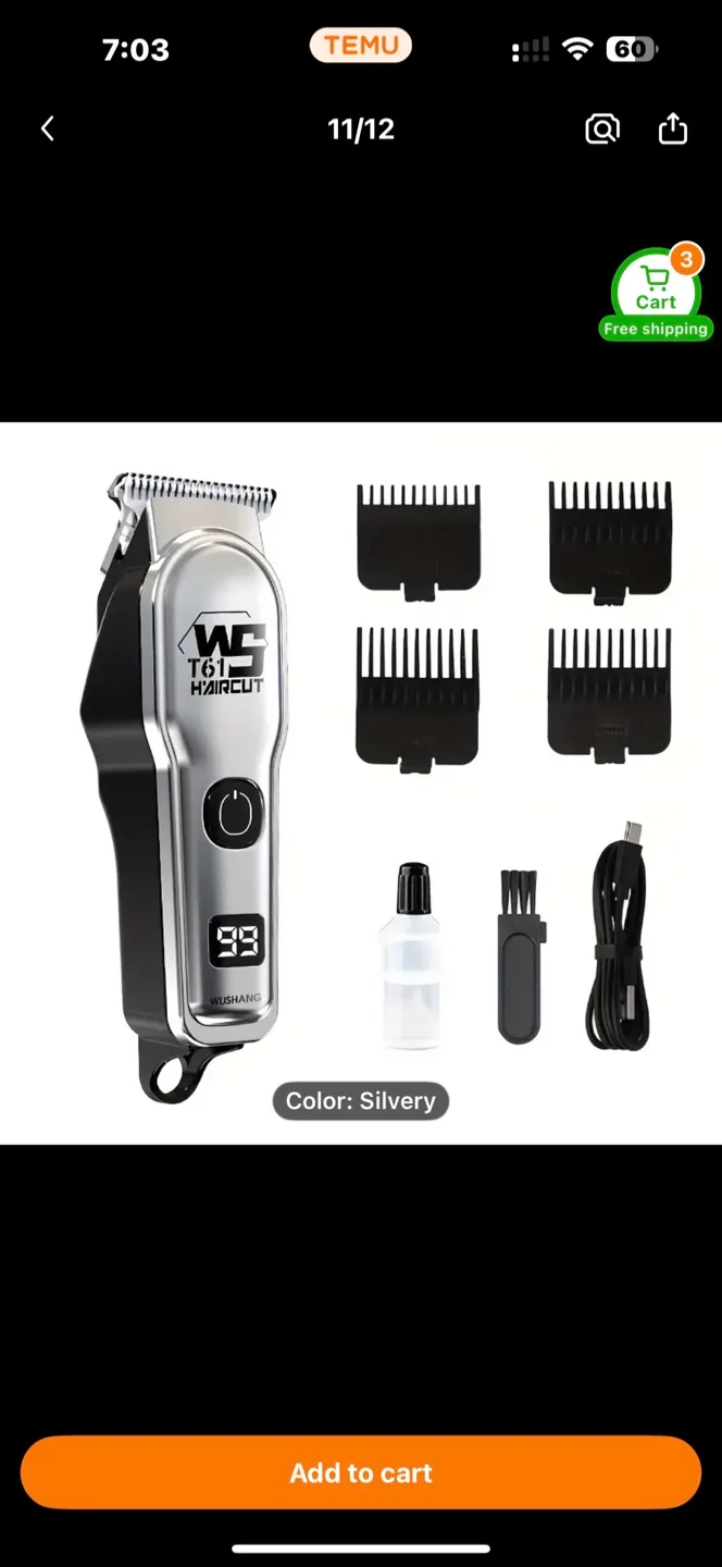 Electric Hair Clipper, Home Electric Shaver thumbnail