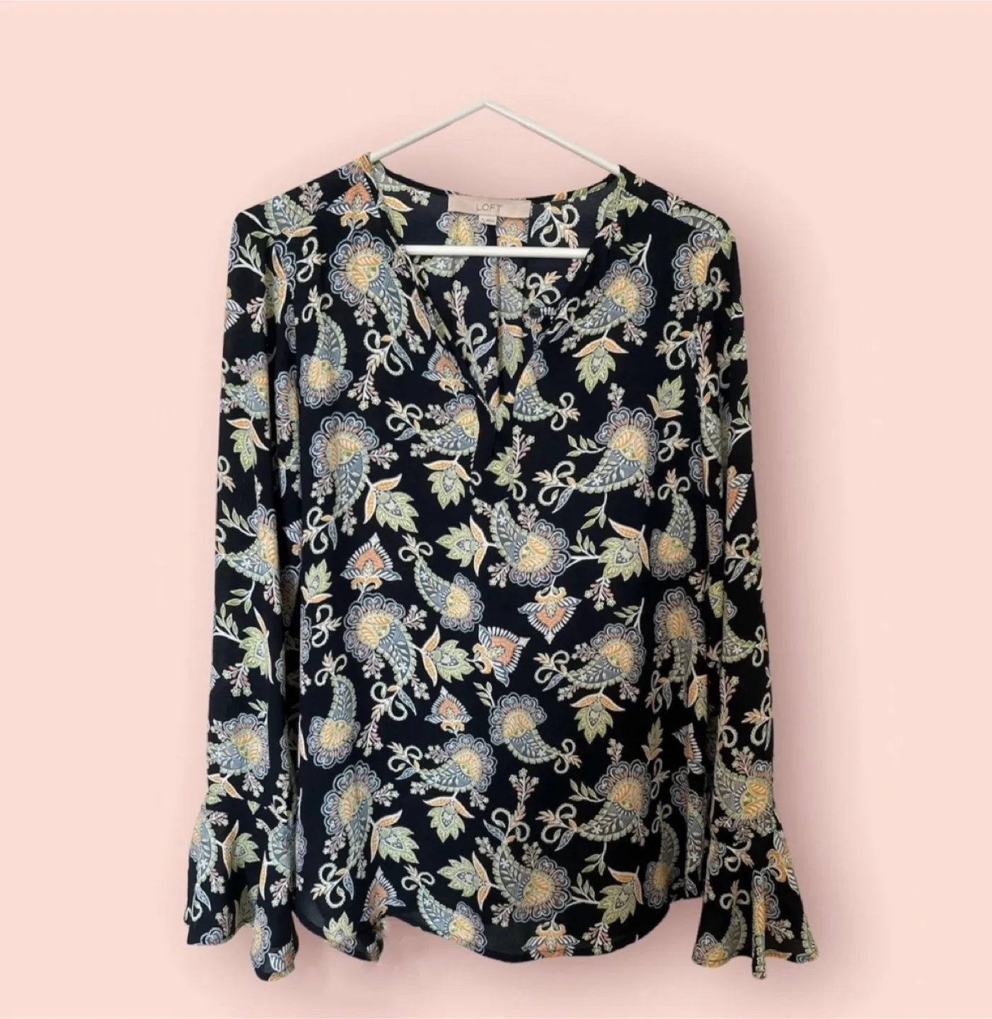 LOFT Paisley Print Blouse - Size Small 🇨🇦 image indicator(4)