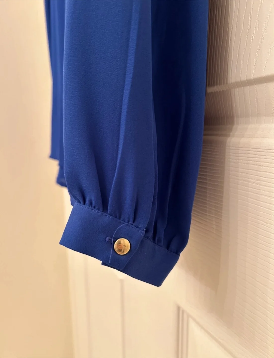 Banana Republic Royal Blue V-Neck Blouse image indicator(5)