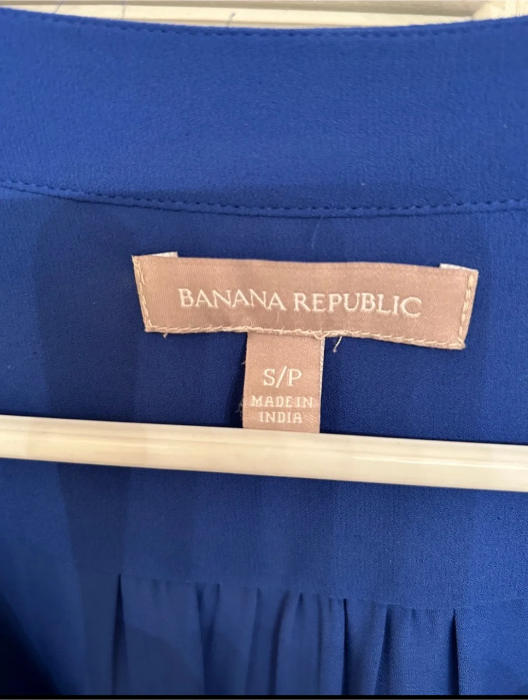 Banana Republic Royal Blue V-Neck Blouse image indicator(6)