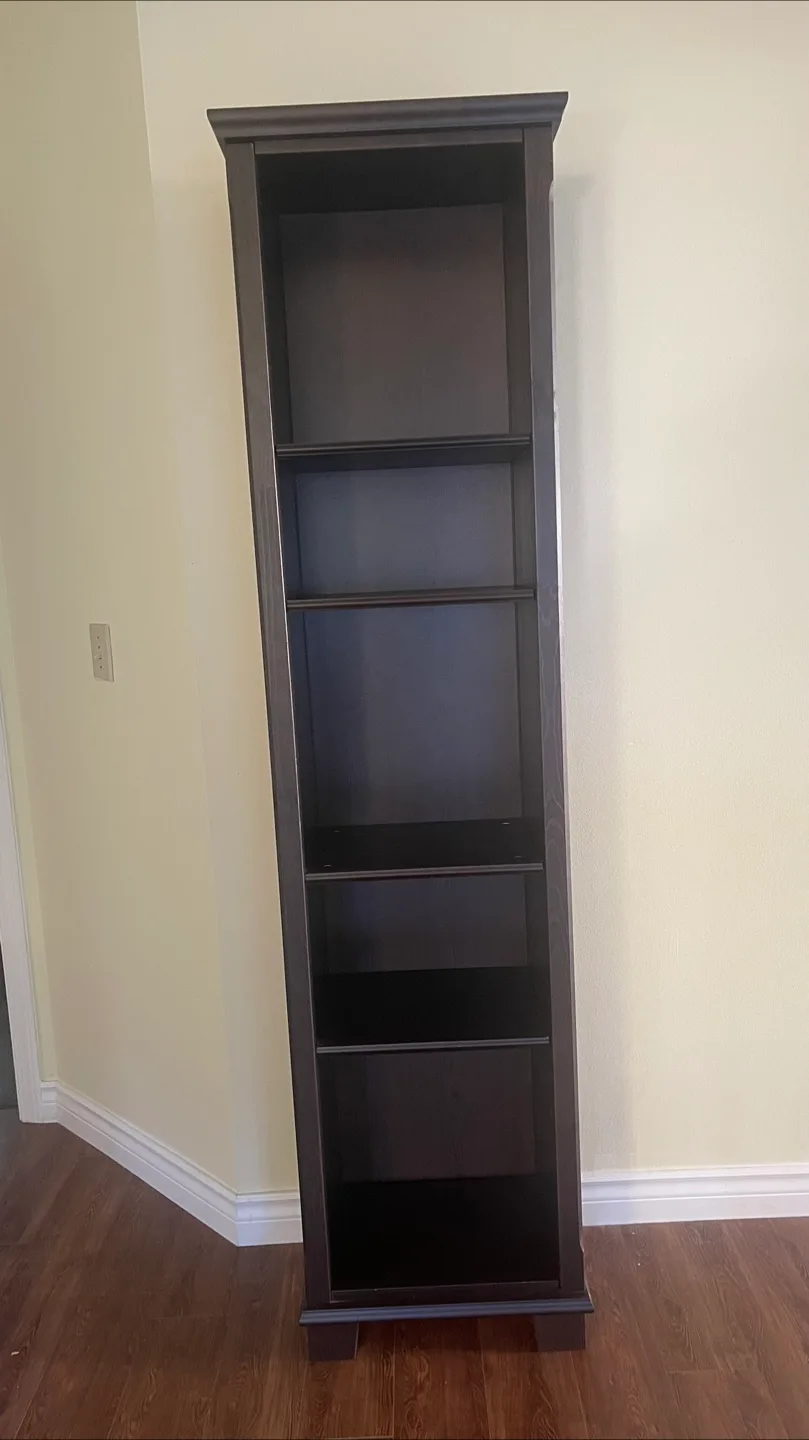 IKEA Dark Brown Wooden Bookcase thumbnail