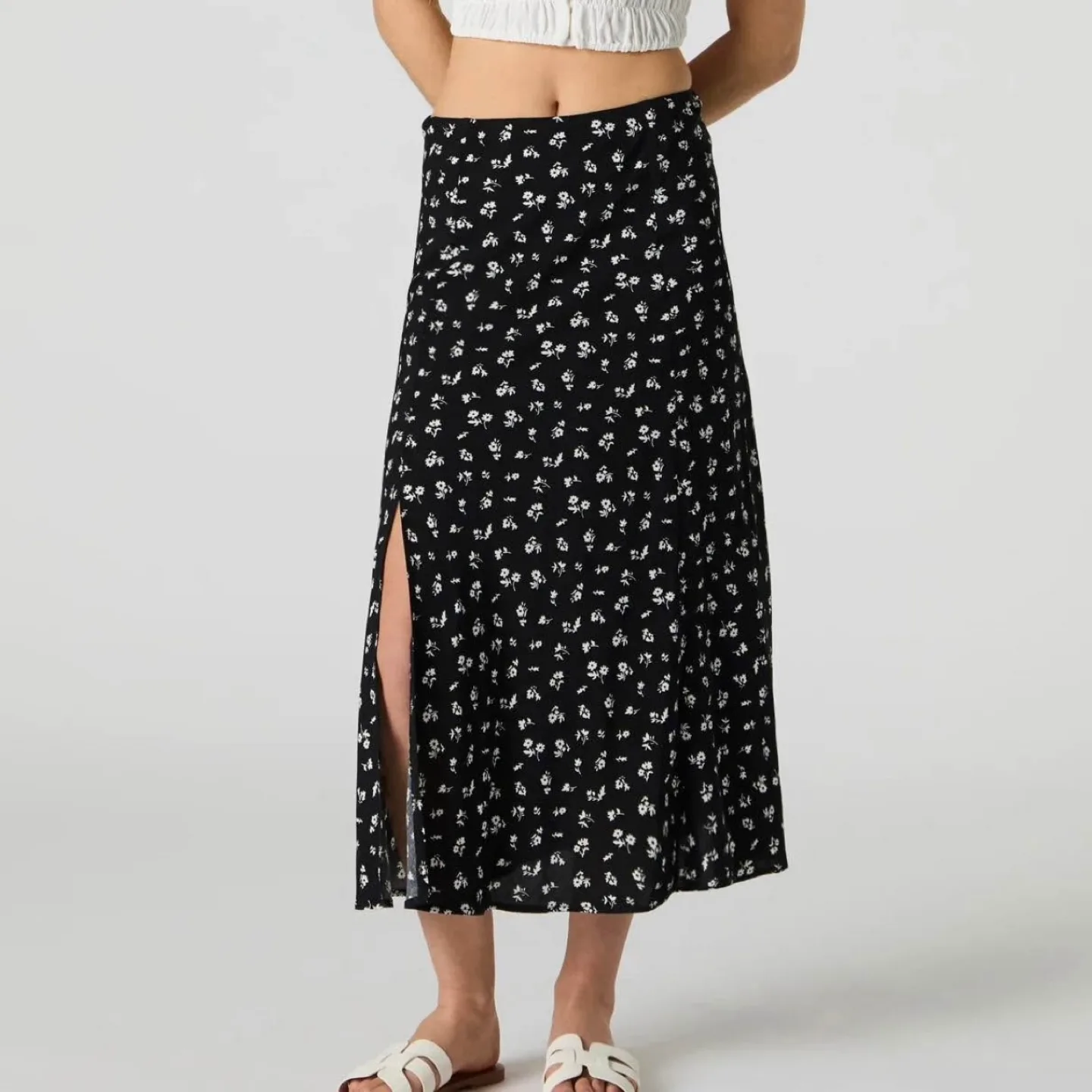 floral midi skirt thumbnail
