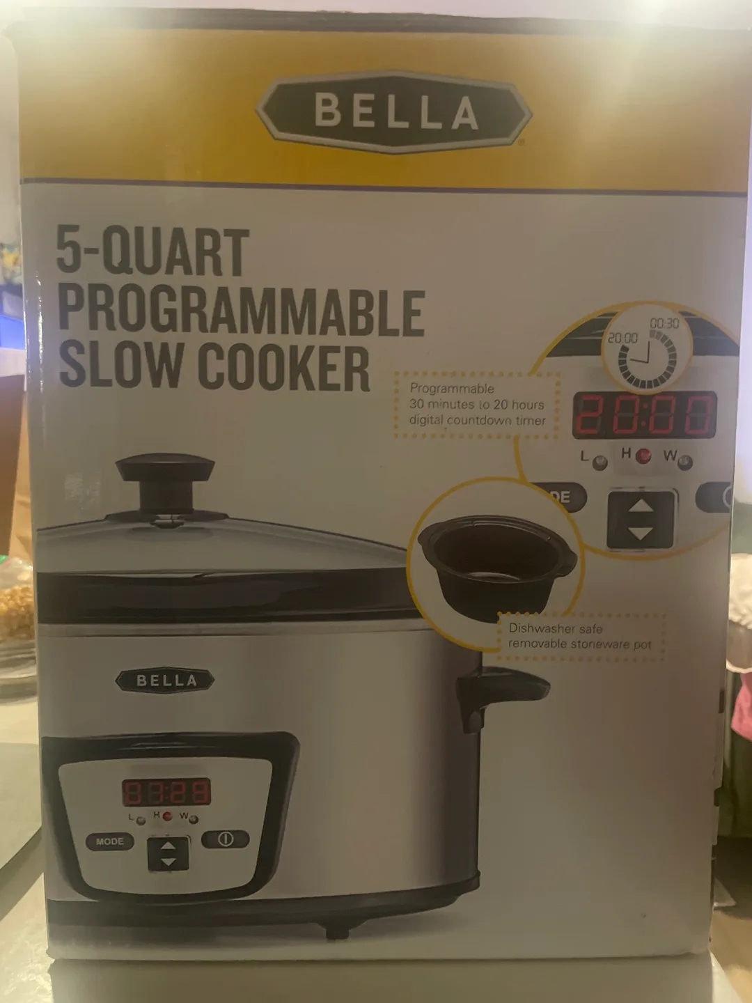 Bella 5-Quart Programmable Slow Cooker - New in Box! thumbnail