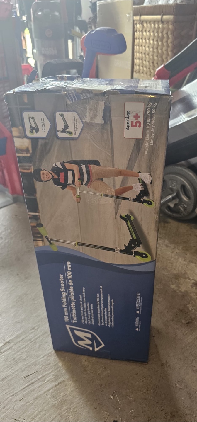 M 100 mm Folding Scooter - Ages 5+ - photo 2