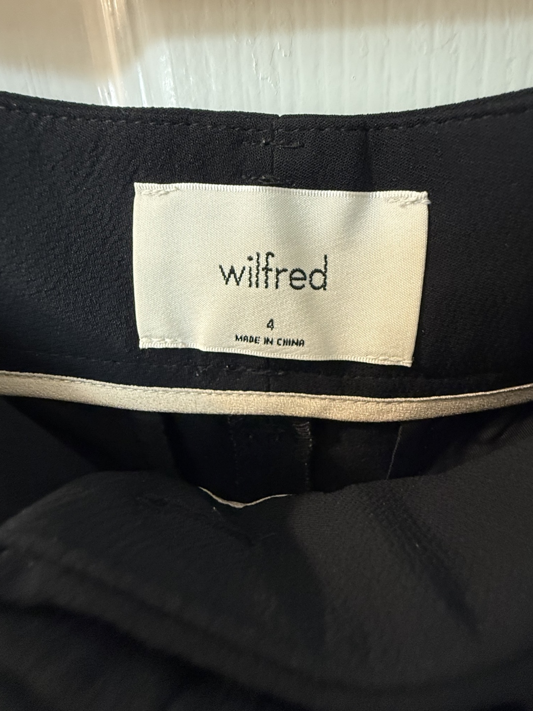 Wilfred Black Tie-Waist Pants - Size 4 - photo 5