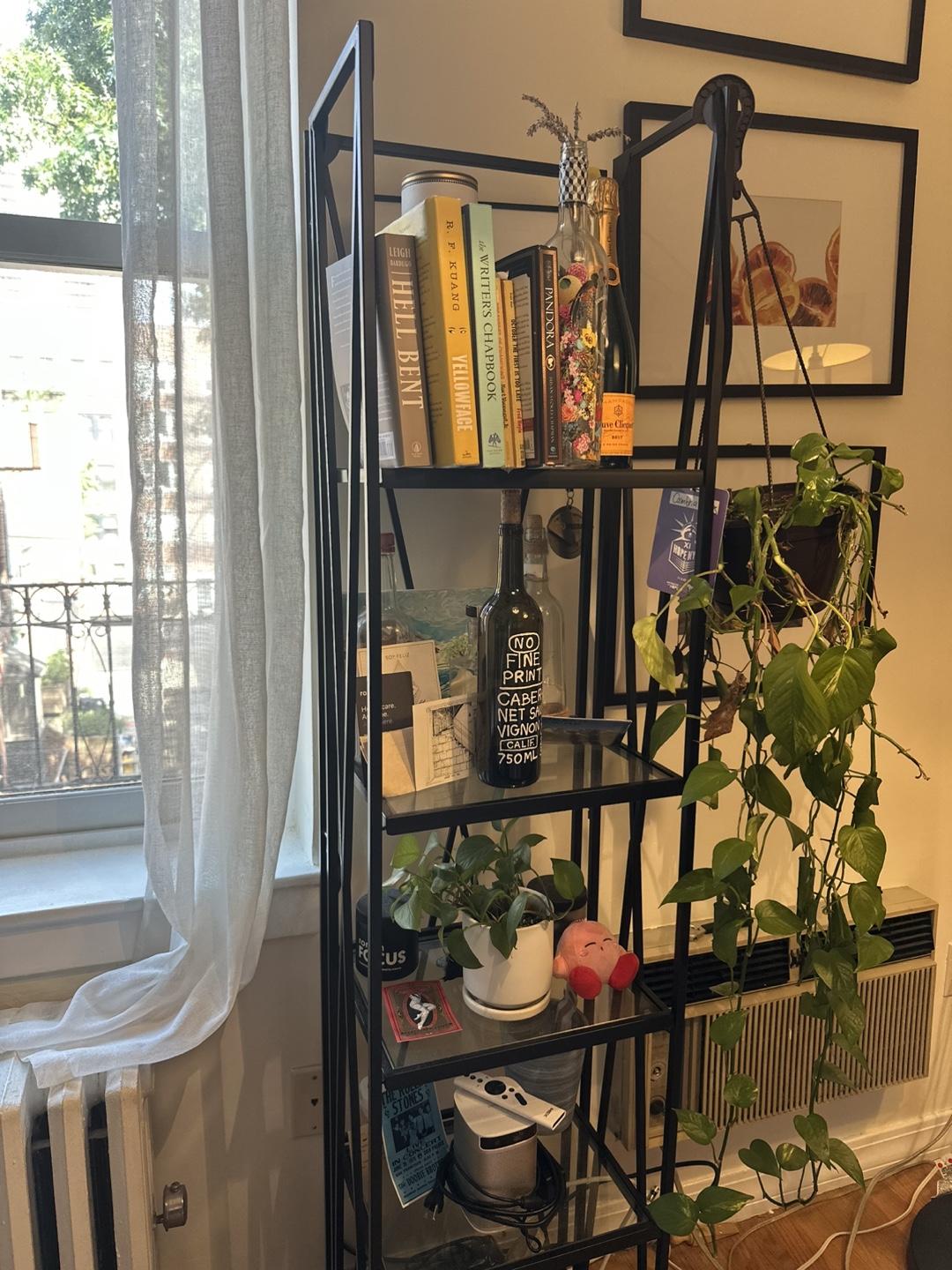 Black Metal Bookshelf