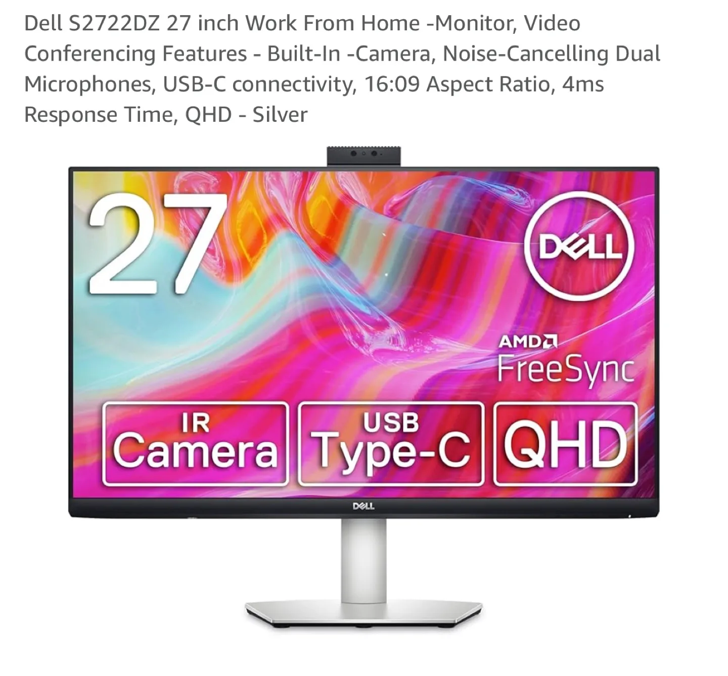 Dell S2722DZ 27-inch Work From Home Monitor thumbnail