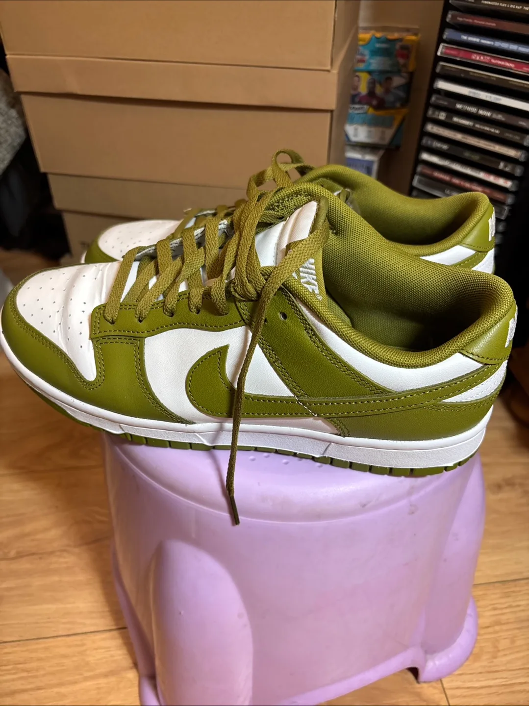 10.5 Nike Dunk Low Olive Green Sneakers thumbnail