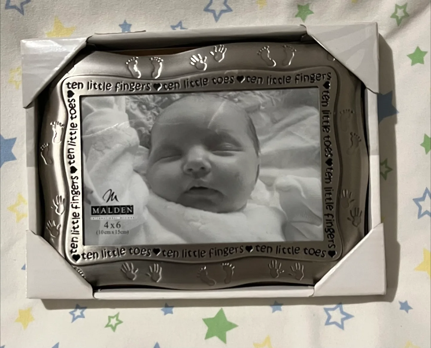 Malden 'Ten Little Fingers' 4x6 Picture Frame - New thumbnail