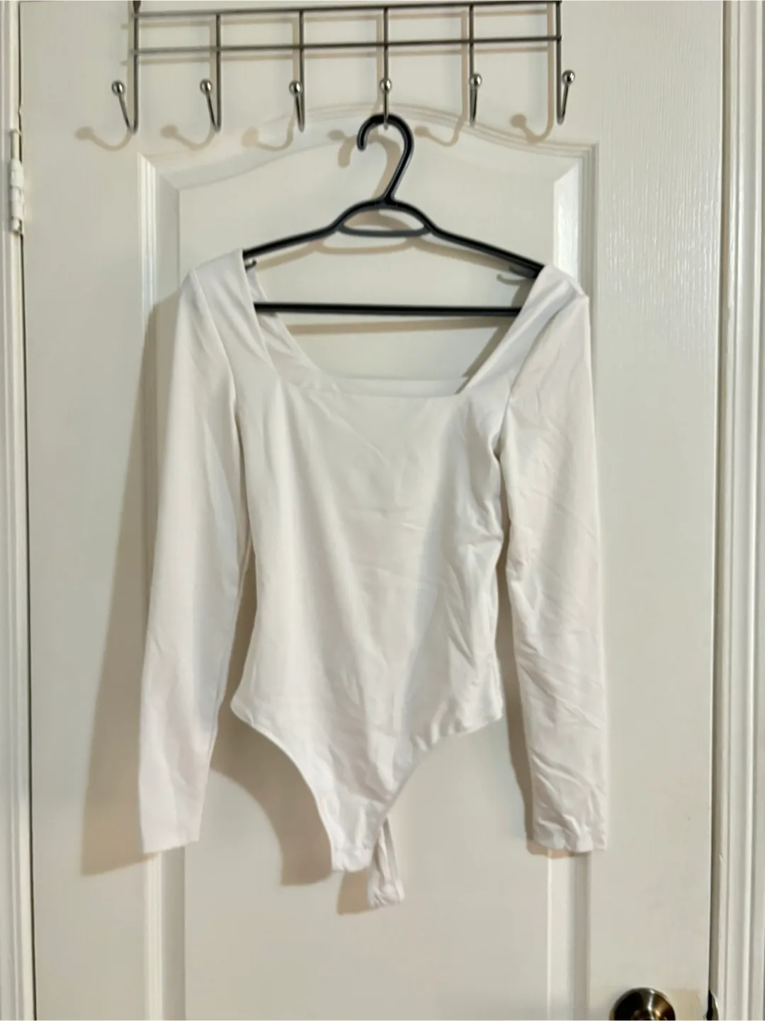 White Long Sleeve Bodysuit thumbnail