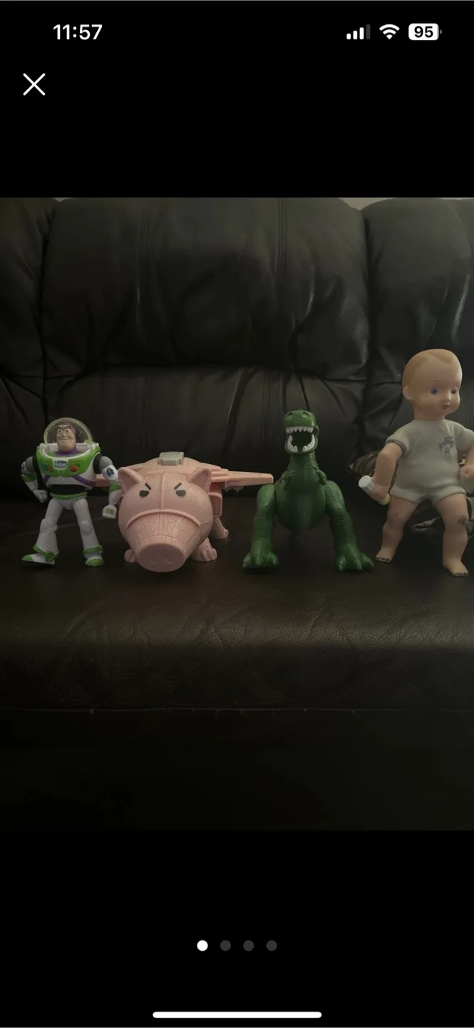 Toy Story Action Figures - Buzz, Rex, Hamm, Big Baby thumbnail