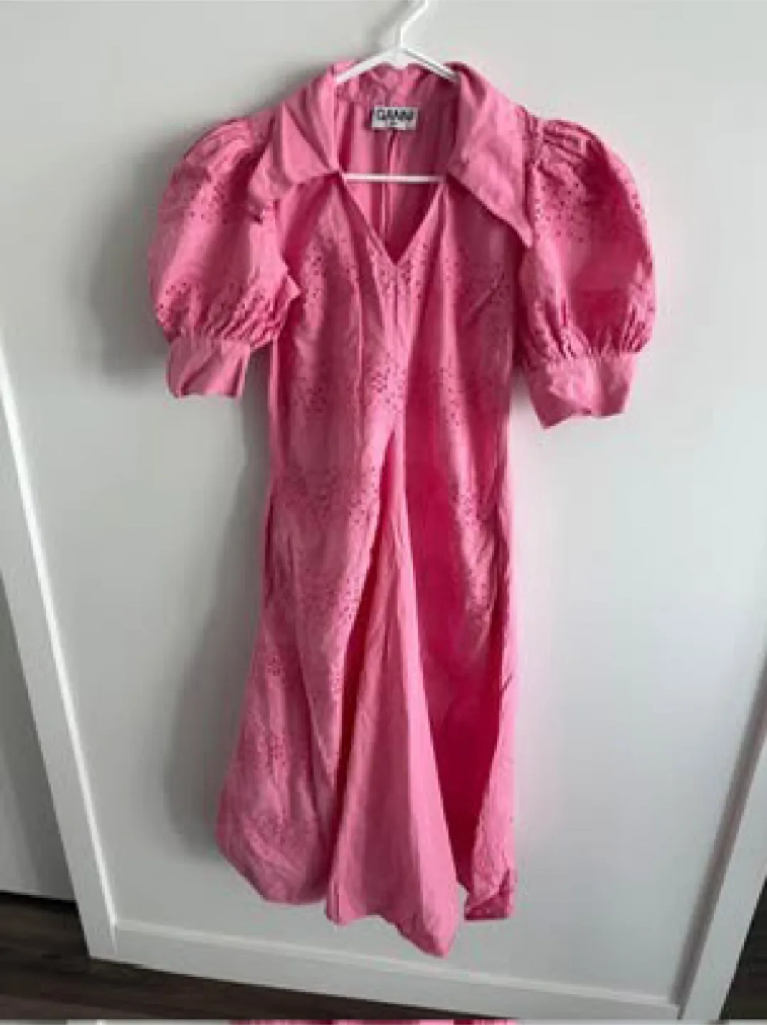 Pink Cotton Midi Dress thumbnail