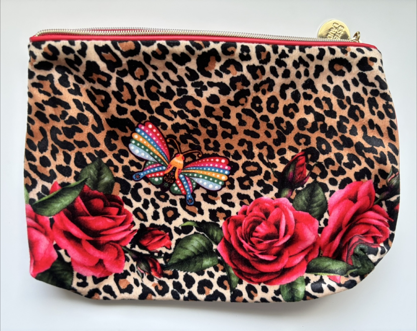 Estee Lauder Leopard Print Cosmetic Bag