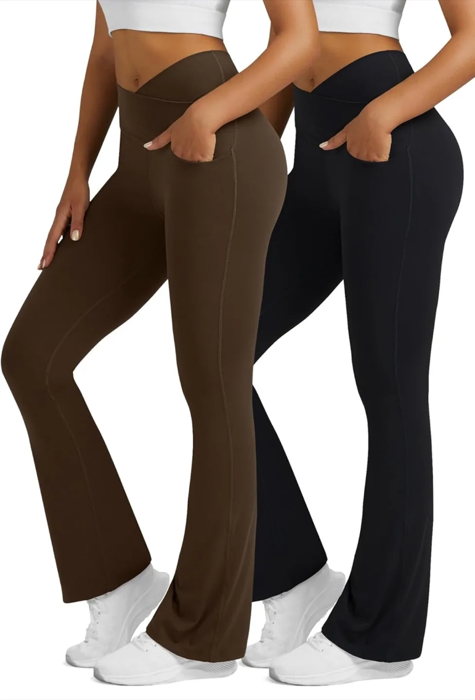 New Leggings book cut/flare Black/Brown - Size L thumbnail