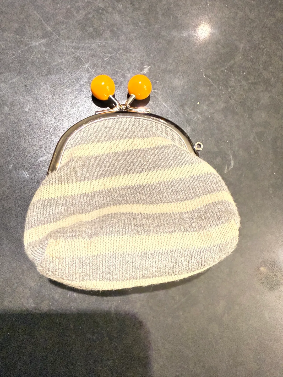 Striped Coin Purse with Clasp thumbnail