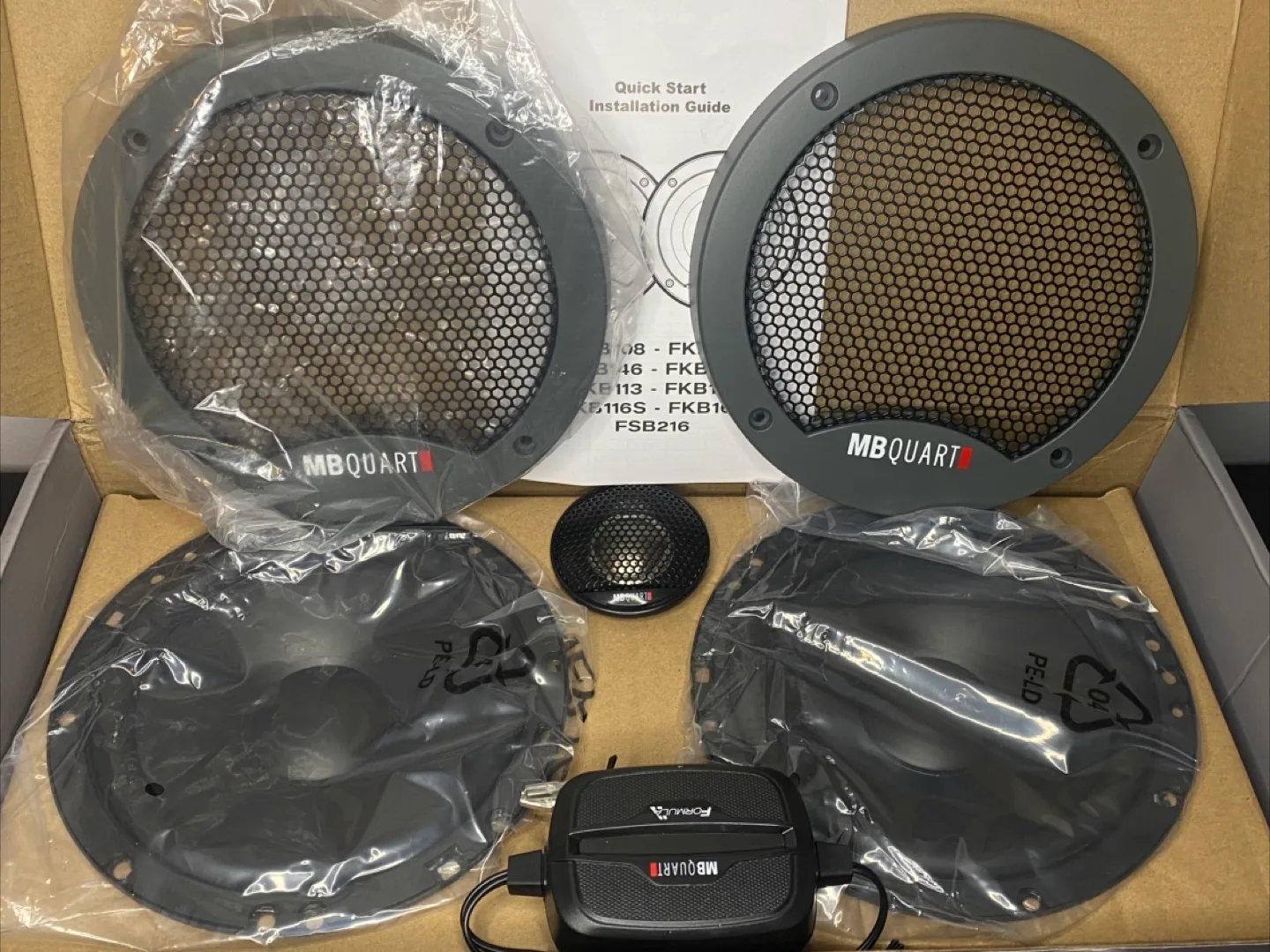 MB Quart Formula FSB216 2-Way Speaker System - NEW thumbnail