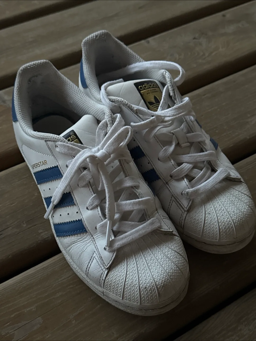 Adidas Superstar White & Blue thumbnail