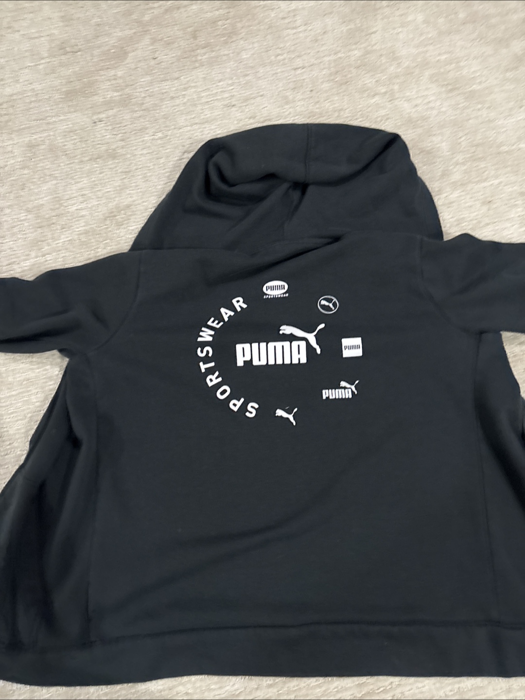 Kids XL zip up puma hoodie