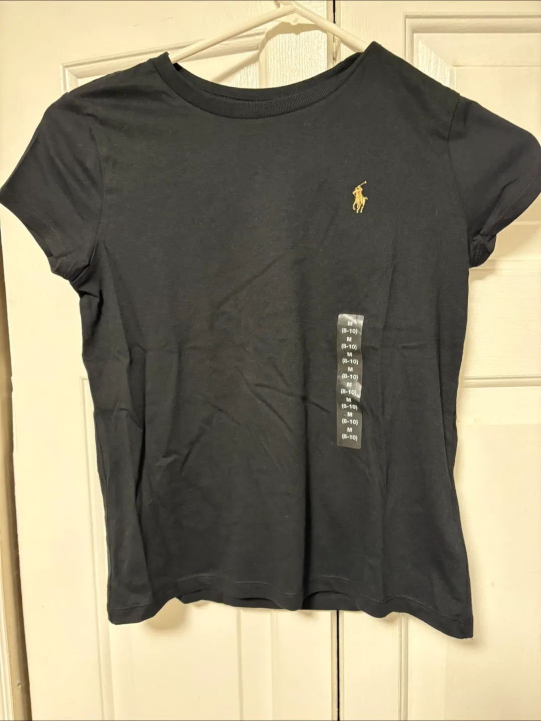 Ralph Lauren Black T-Shirt - Kids Size M (8-10) thumbnail