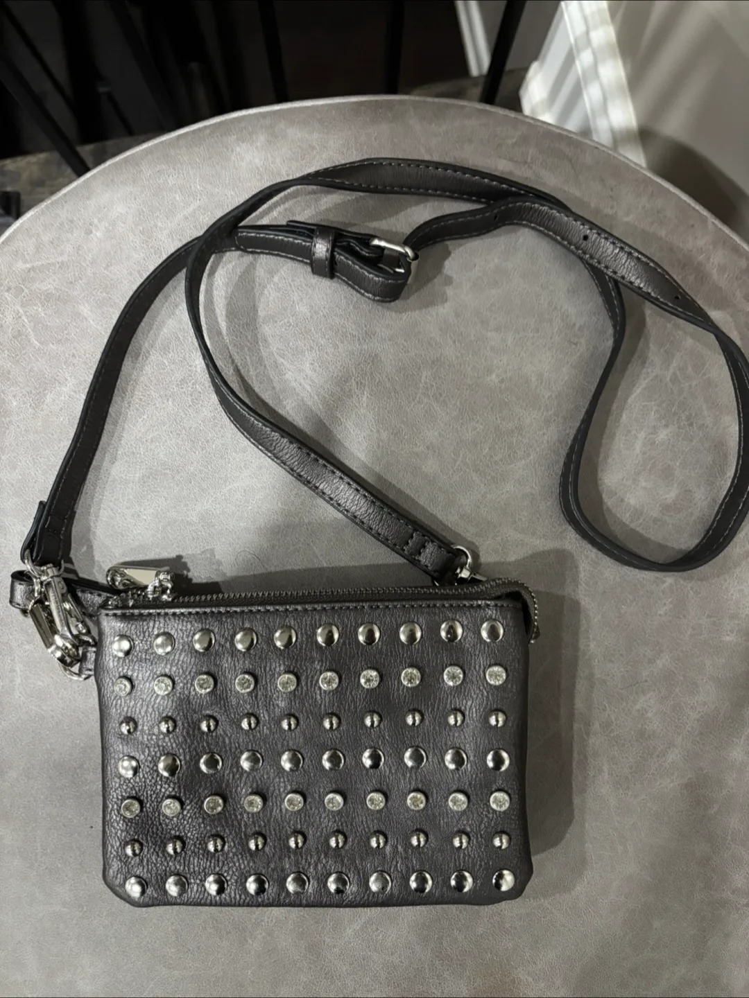 Studded Crossbody Bag - Black thumbnail