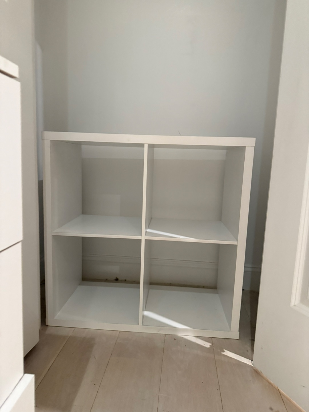White 4-Cube Storage Shelf