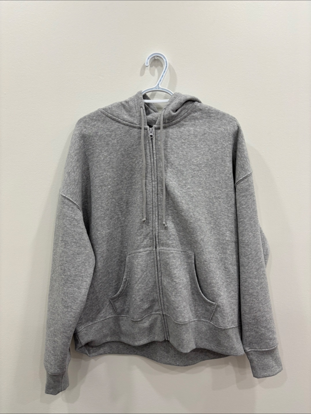 Grey Zip-Up Hoodie