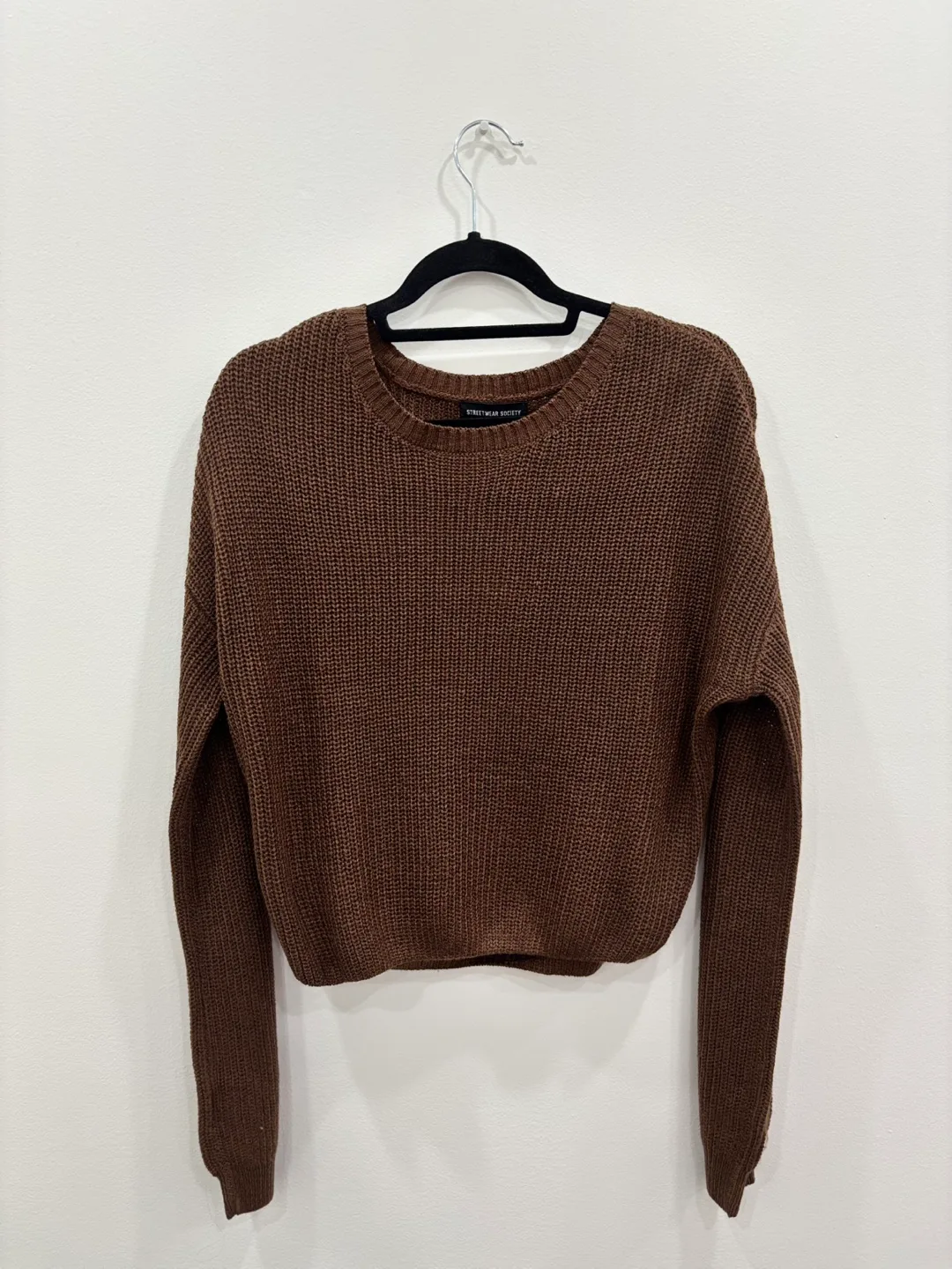 Streetwear Society Brown Knit Sweater thumbnail