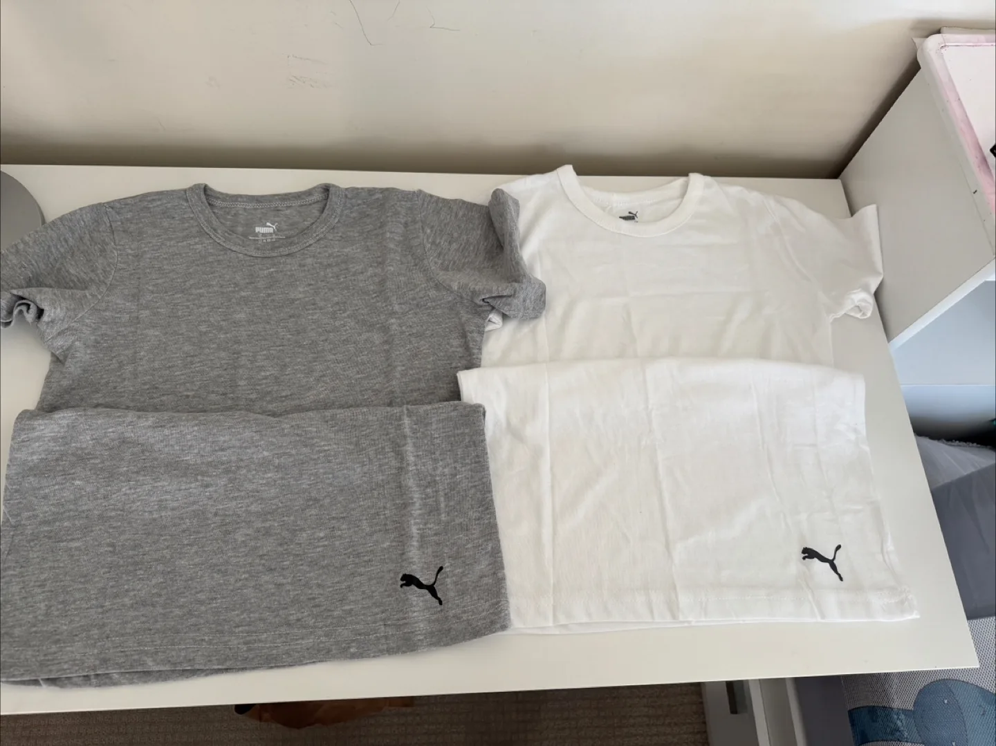 Puma T-Shirts - Grey and White thumbnail