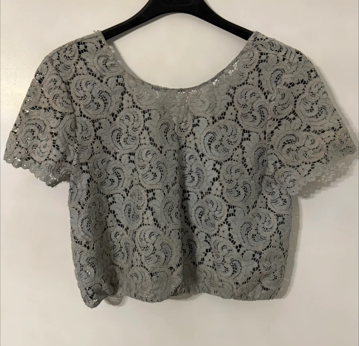 Zara Basic Lace Top - Size S thumbnail