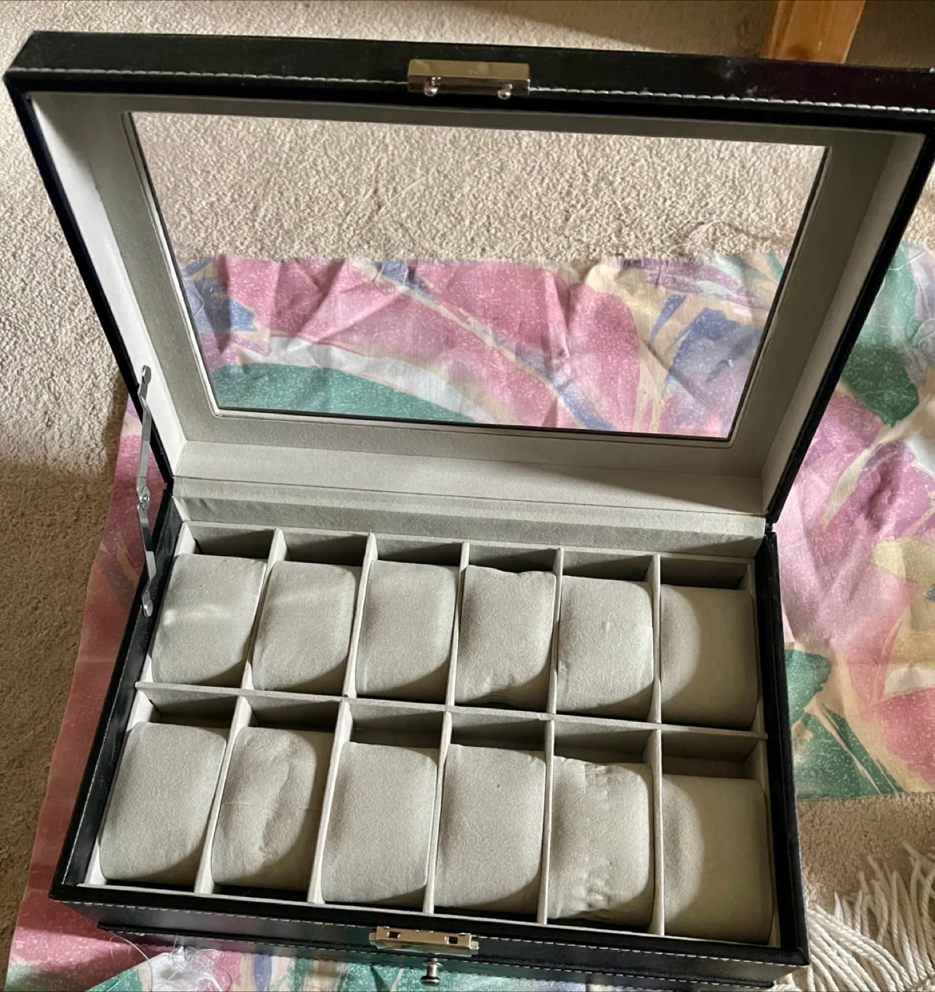 🇨🇦 Black Watch Box Organizer with key thumbnail