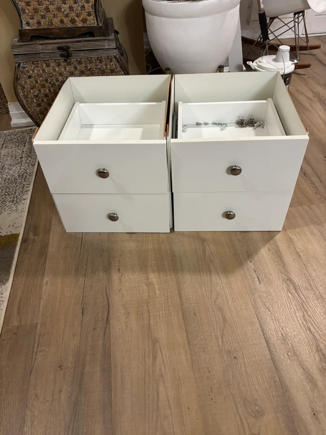 IKEA Kallax Insert with 2 Drawers - White thumbnail