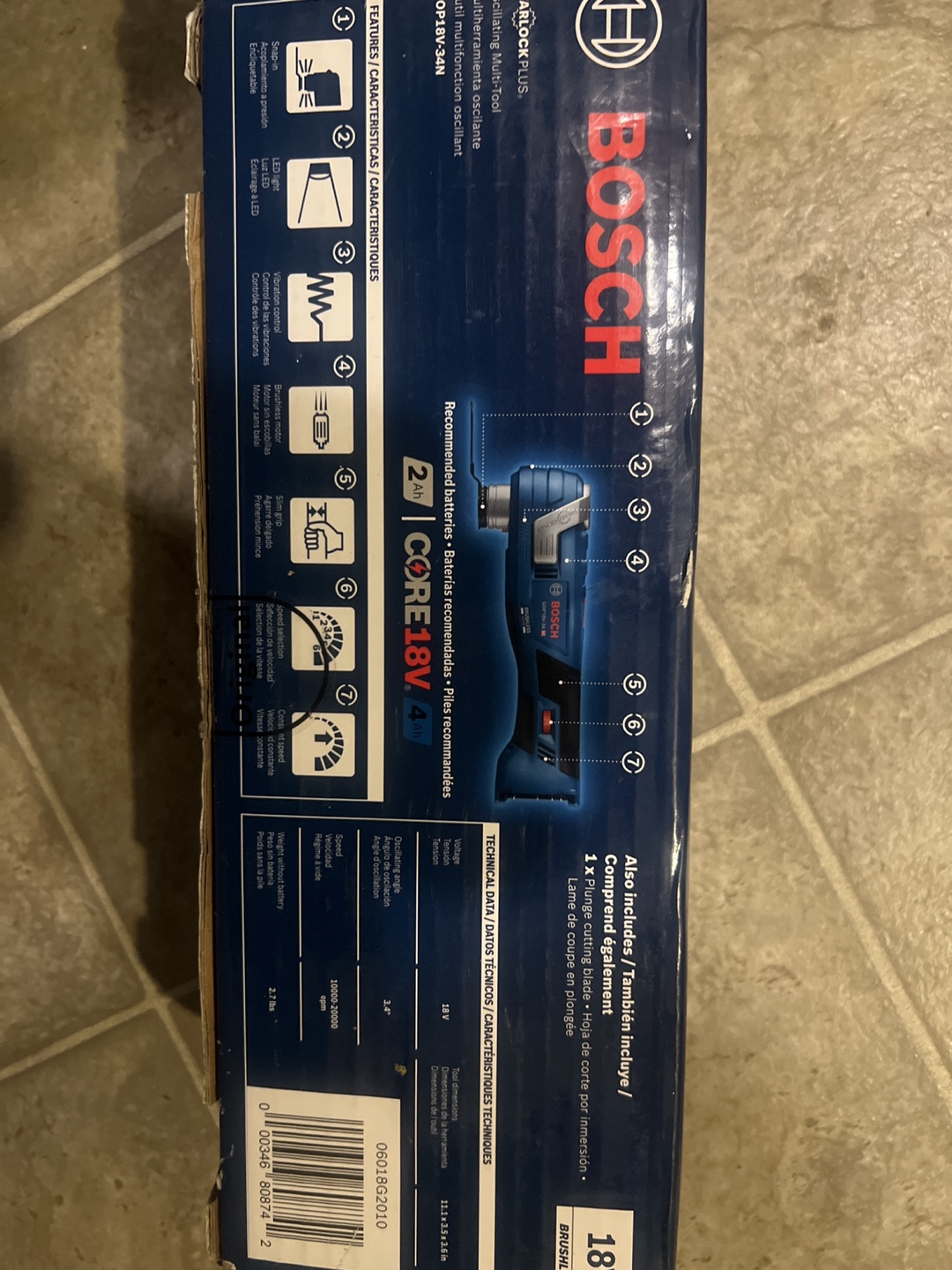 🇨🇦Bosch GOP18V-34N Oscillating Multi-Tool Kit - photo 3