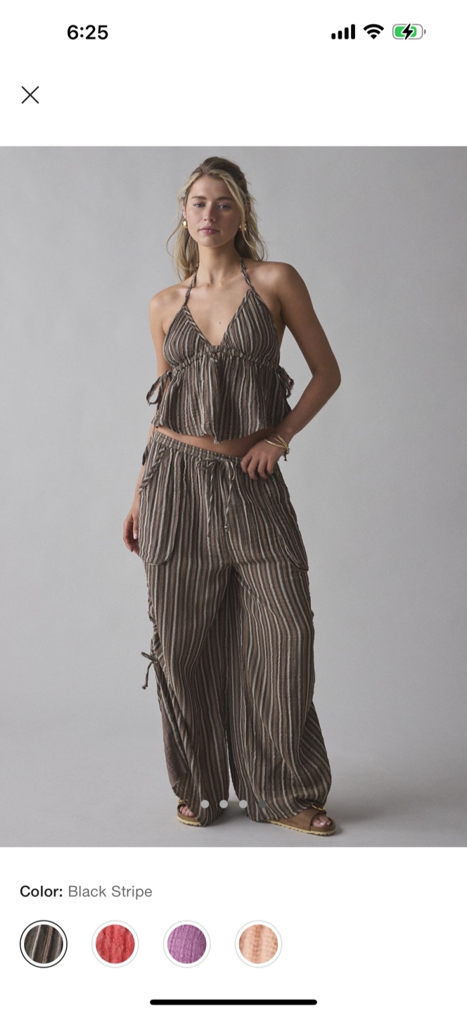 Urban Outfitters Black Stripe Halter Top - photo 3