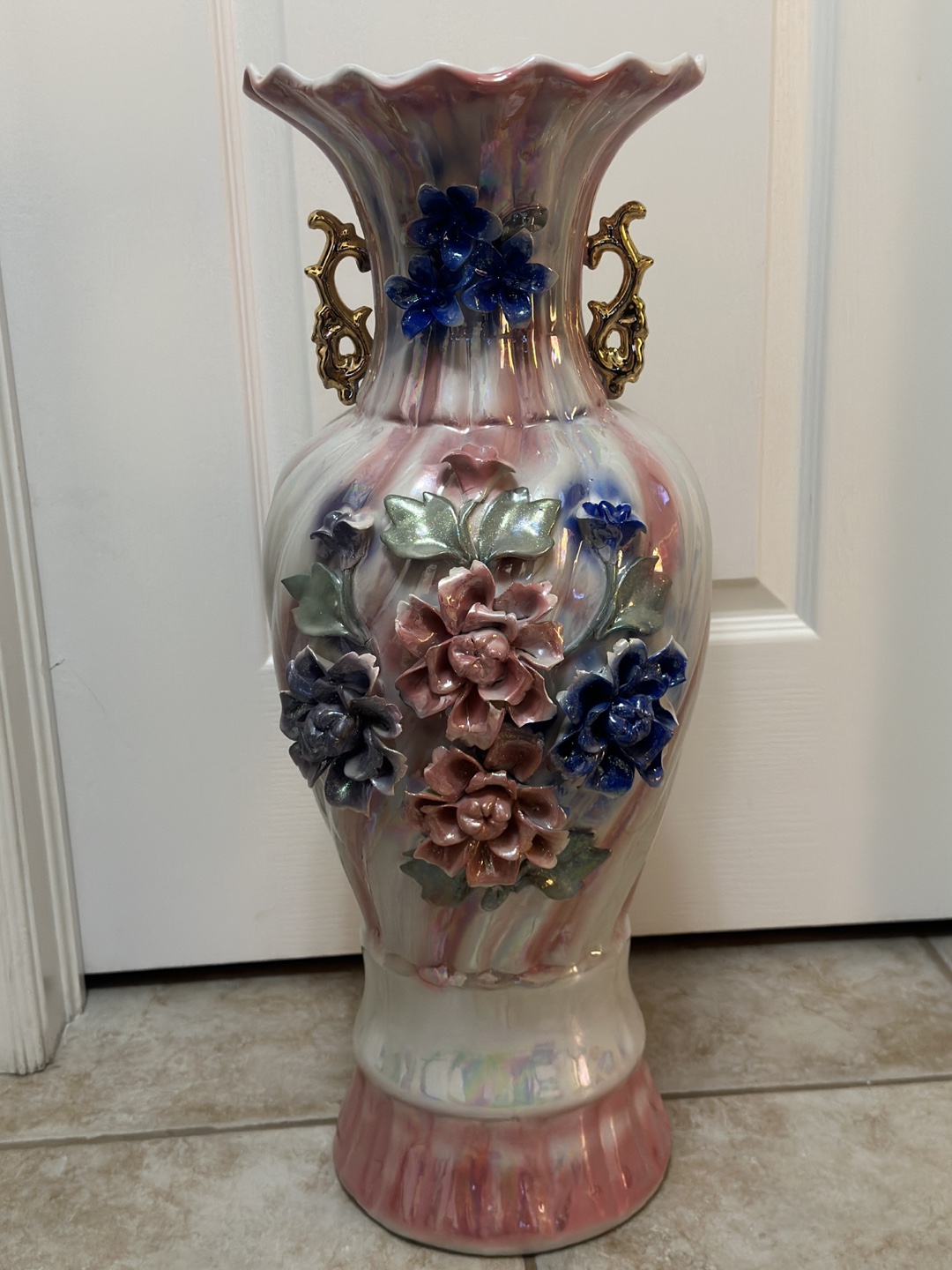 Ceramic Flower vase,dried decor flowers