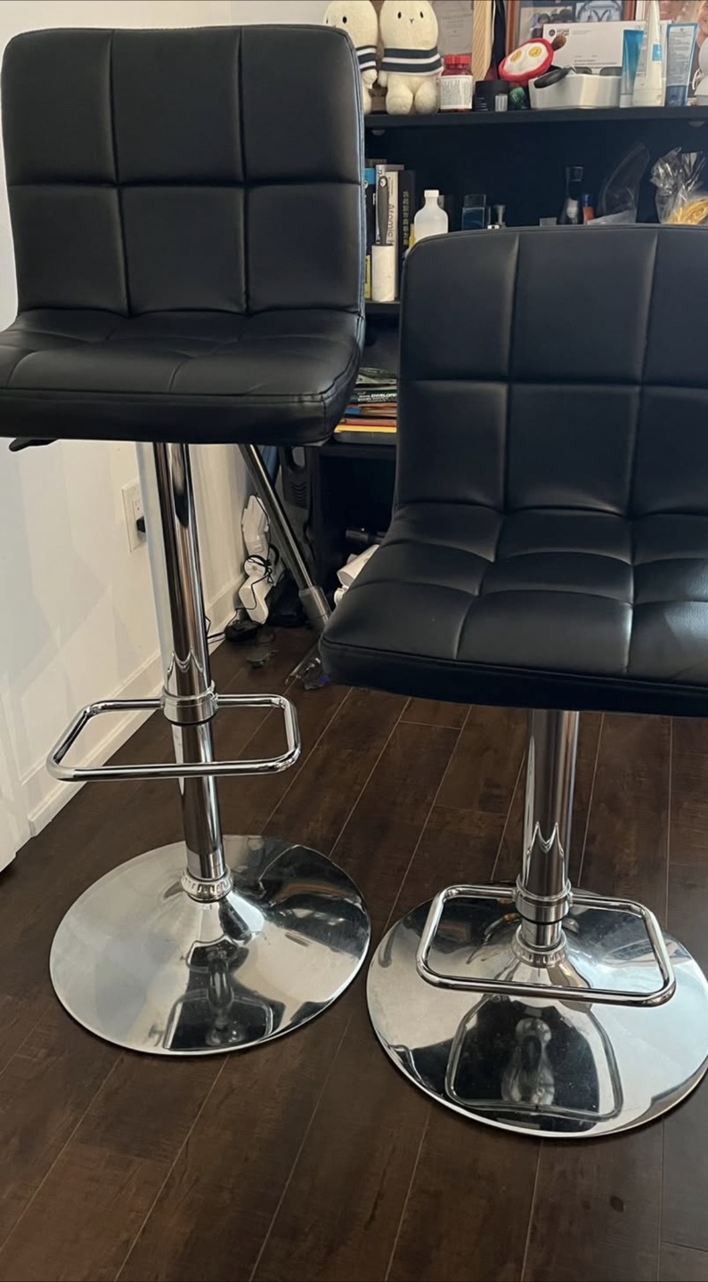 Black Swivel Bar Stool - photo 2