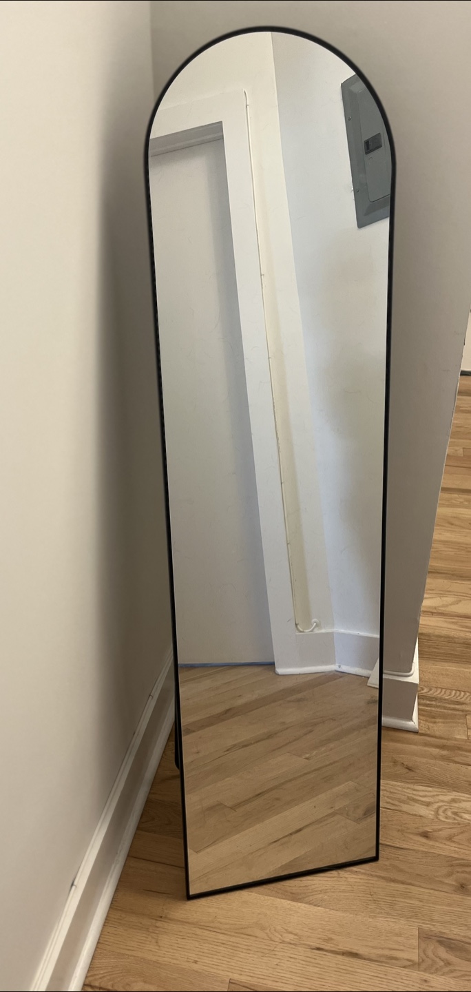 Black Arched Full Length Mirror