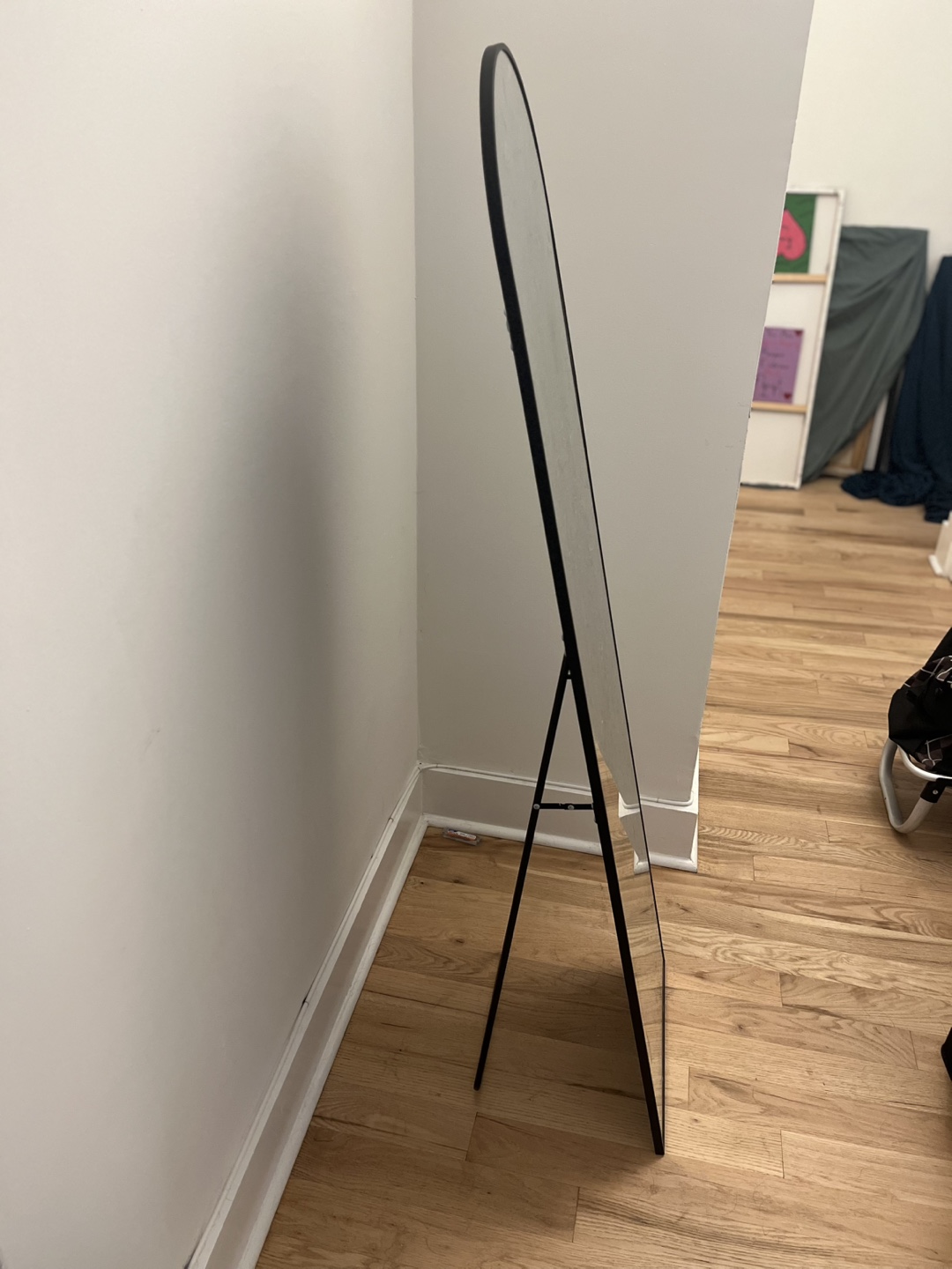 Black Arched Full Length Mirror - photo 2