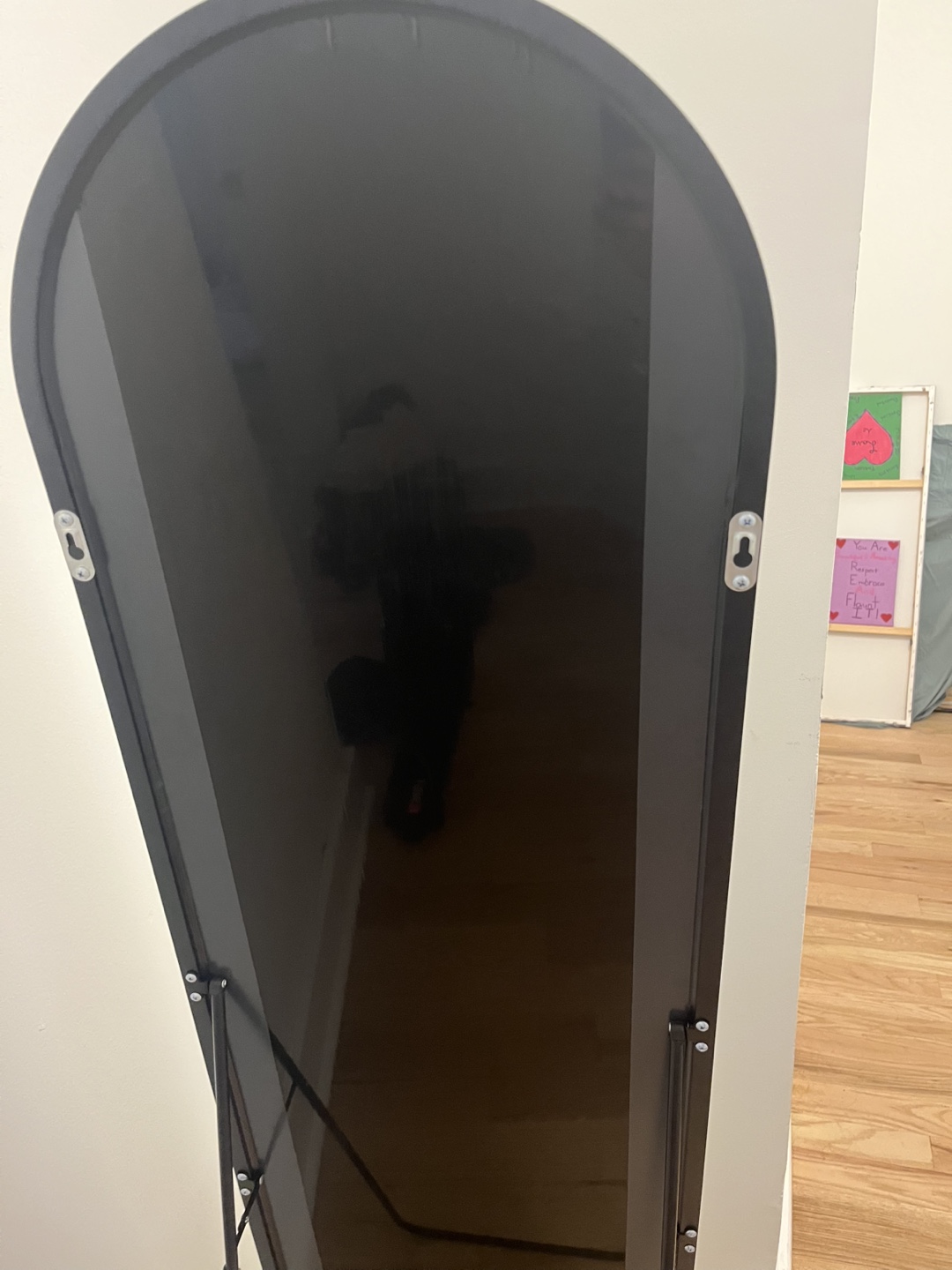 Black Arched Full Length Mirror - photo 3