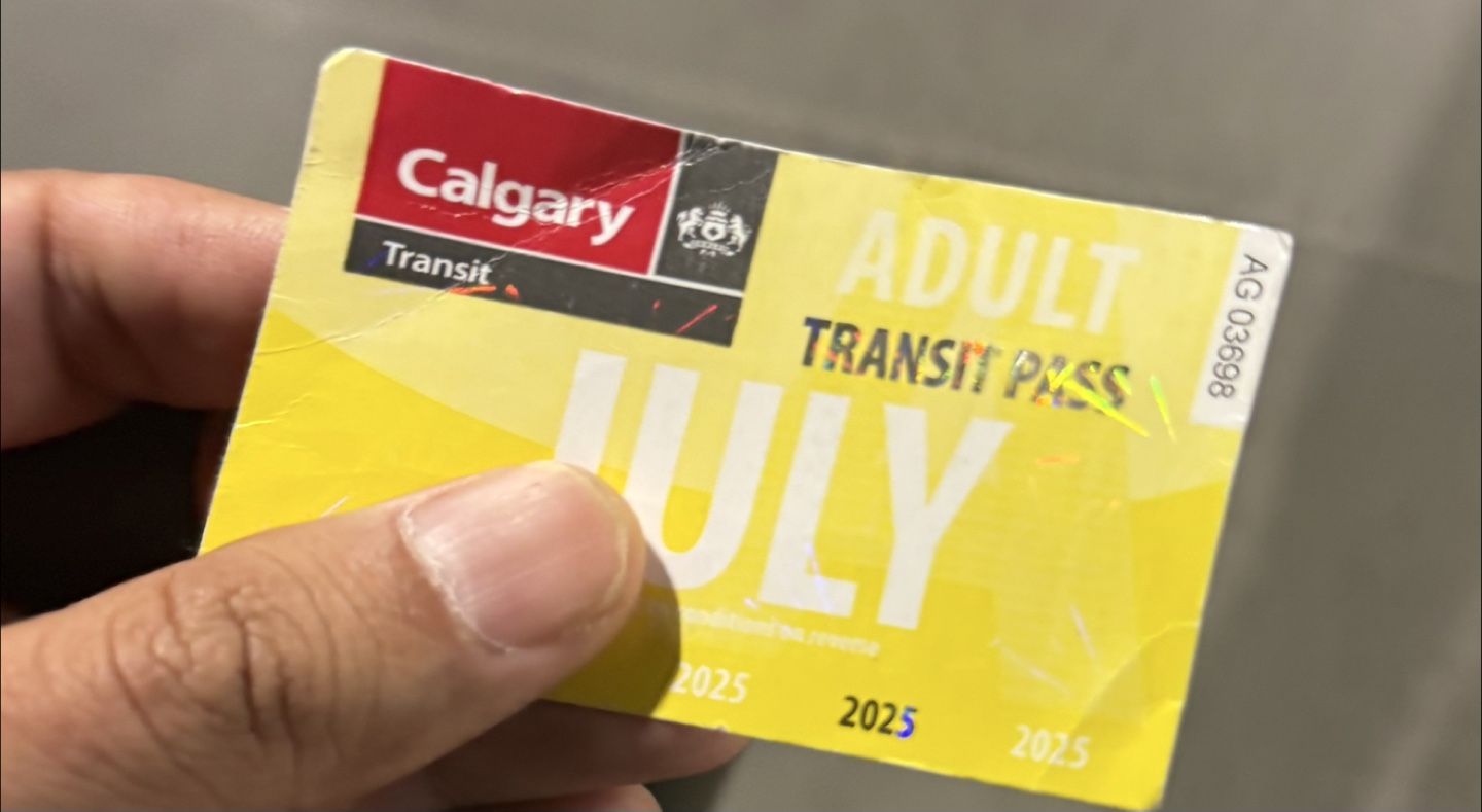 Calgary Transit Adult July Pass - Expiring 2025