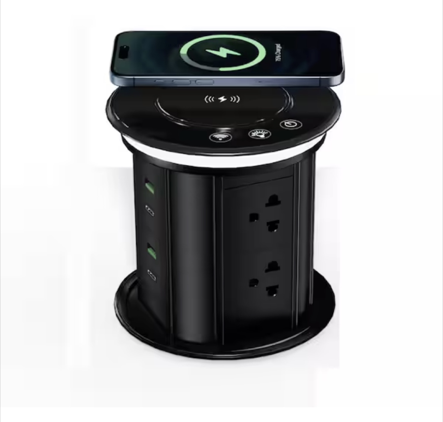 Pop Up Socket with Wireless Charger - photo 3