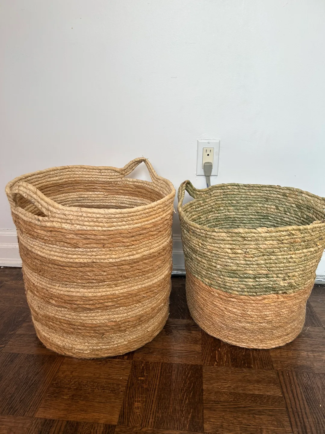 Two Large Woven Baskets thumbnail