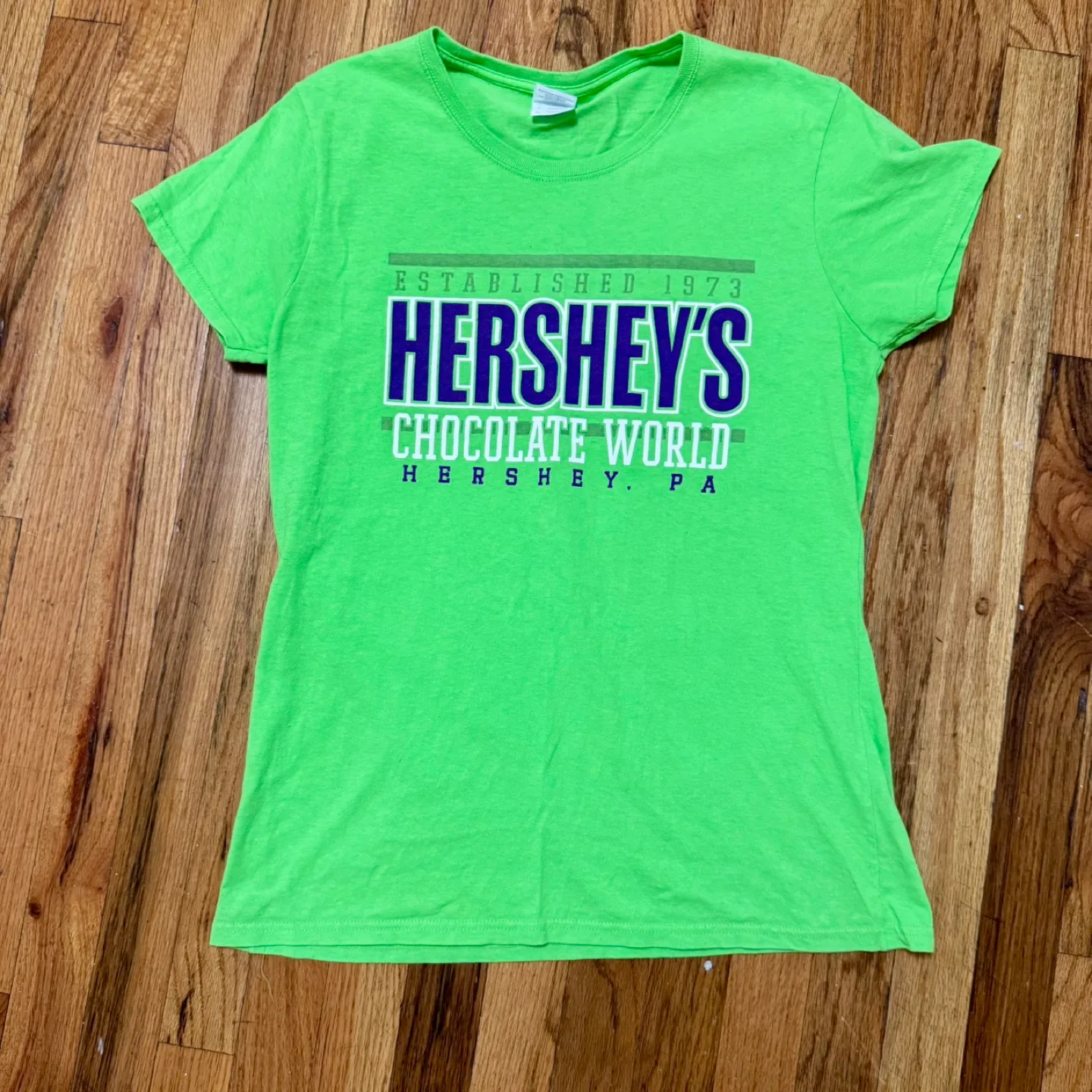 Hershey's Chocolate World Green T-Shirt - Size L thumbnail