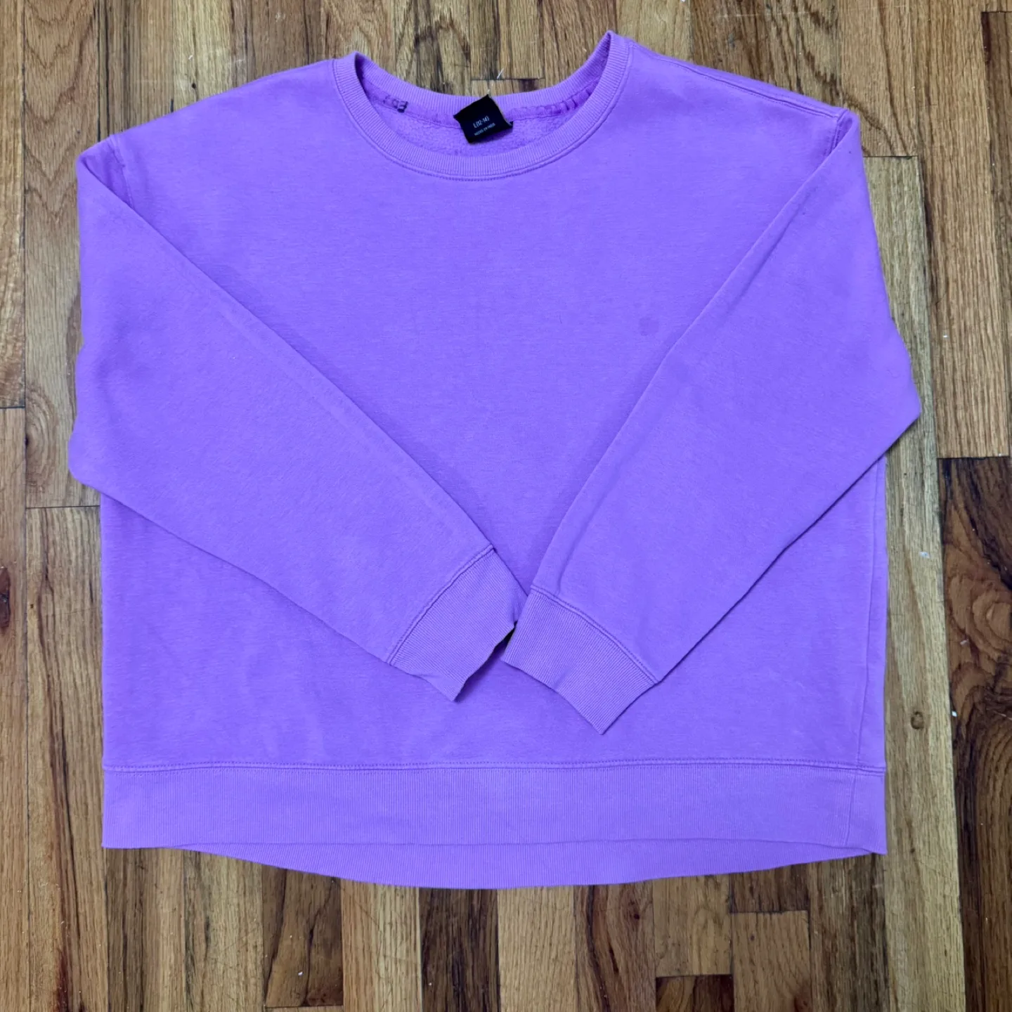 Athletic Works Purple Sweatshirt - Size L (12-14) thumbnail