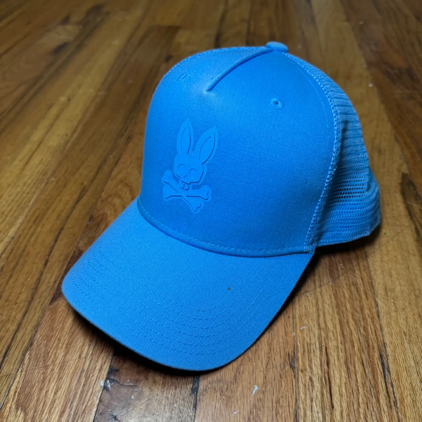 Psycho Bunny Blue Trucker Hat thumbnail
