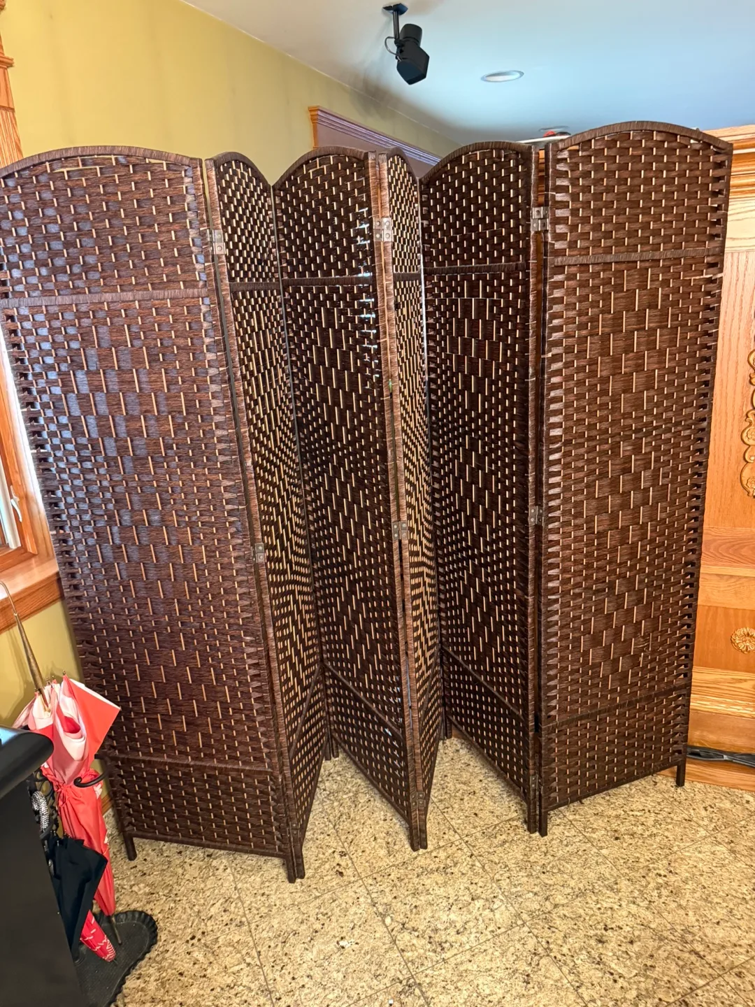 Woven Brown Room Divider thumbnail